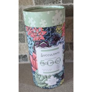 500 Pc Jigsaw Puzzle Succulent Canister